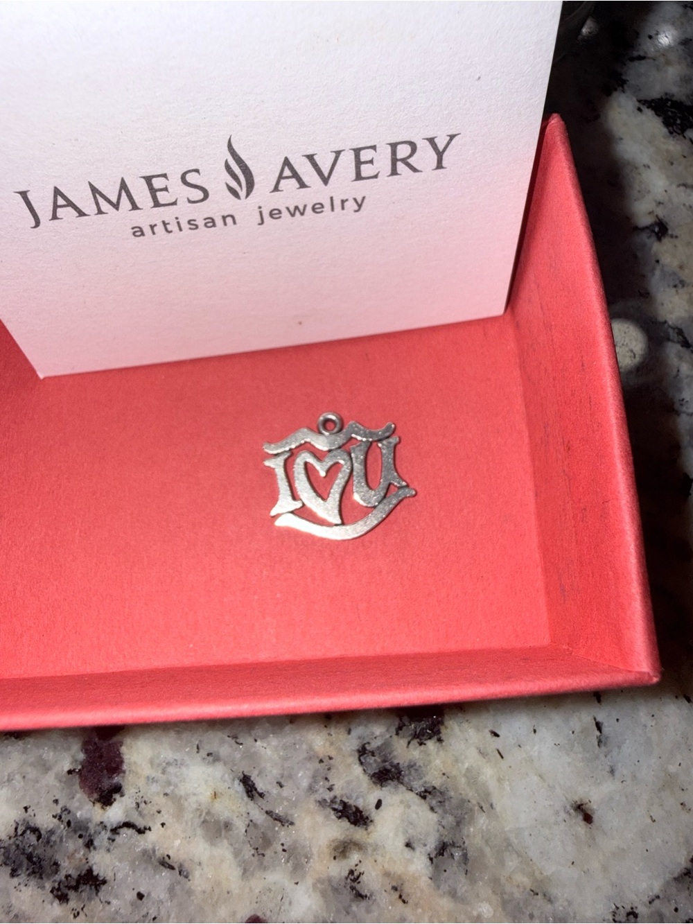 ❤️ James Avery Sterling Silver Heart I Love You Pendant / Charm